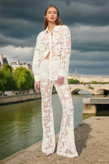Lace Top Stylish & Pants Set