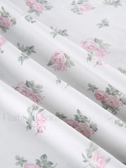 Lace Trim Floral Mini Dress Mini Dresses