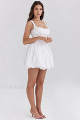 Le Puff Cotton Charming Tulle Mini Dress