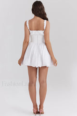 Le Puff Cotton Charming Tulle Mini Dress