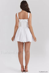 Le Puff Cotton Charming Tulle Mini Dress