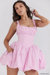 Le Puff Cotton Charming Tulle Mini Dress