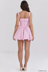 Le Puff Cotton Charming Tulle Mini Dress