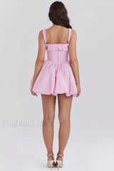Le Puff Cotton Charming Tulle Mini Dress