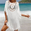 Leopard Print Kimono Robe Cover Up WHITE / One Size