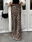 Leopard Print Slim Maxi Skirt Dark Brown / XS Skirts