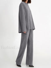 Let’s Get Cozy Trendy Two Piece Pants Set Grey / XS Pant Sets