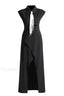Liberty Midi Dress Charming With Tie Detail S / Black
