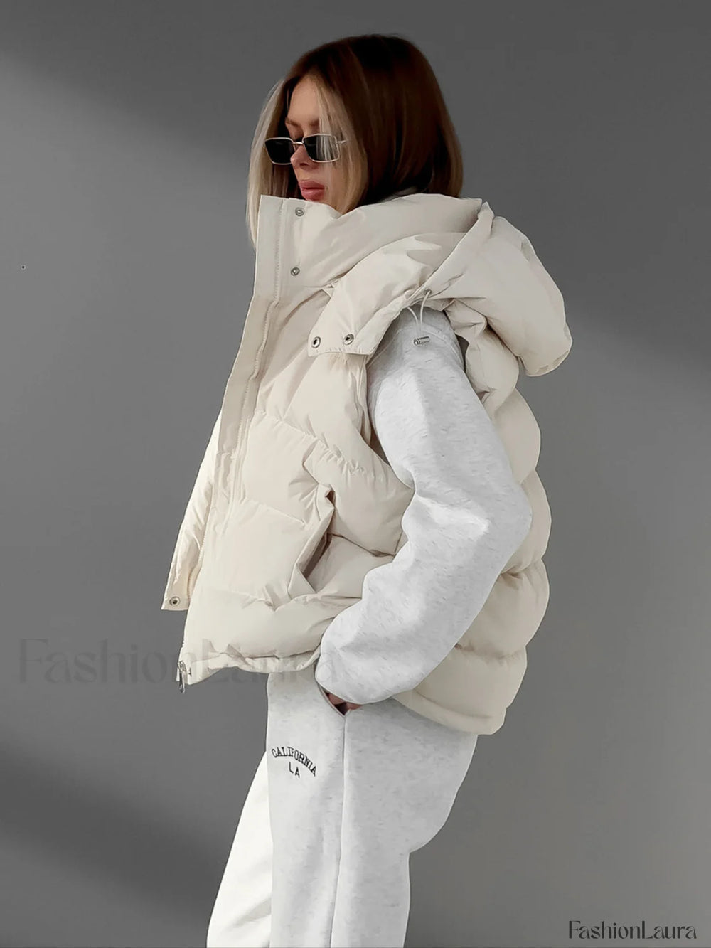 Lightweight Quilted Graceful Puffer Down Coat Down Coats