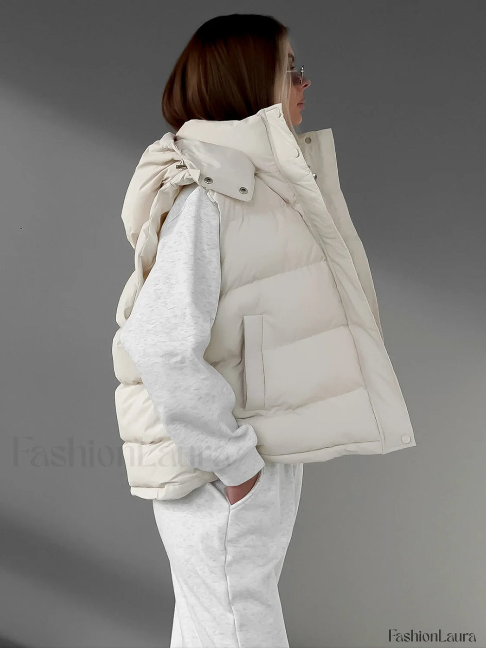 Lightweight Quilted Graceful Puffer Down Coat Down Coats