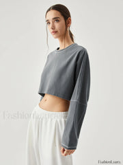 Living Easy Graceful Crop Sweatshirt Sweatshirts