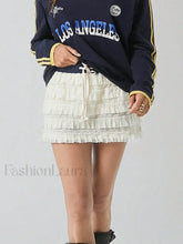 Lolita Tiered Contrast Mini Skirt