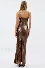 Lorelei Brown Stylish Sequin Dress