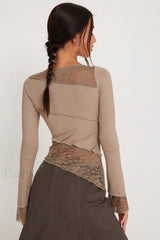 Lucca Long Stylish Sleeve Top S / Natural