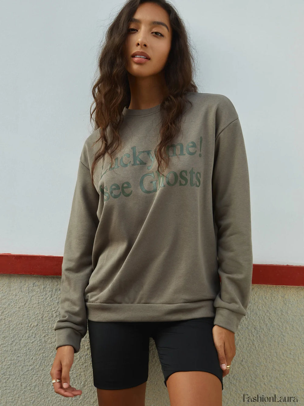 Lucky Charming Me Sweatshirt ArmyGreen / XS Sweatshirts