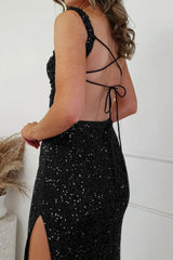 Lulana Sequin Stylish Midi Dress