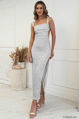 Lulana Sequin Stylish Midi Dress