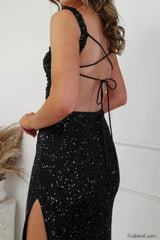Lulana Sequin Stylish Midi Dress