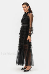 Maddison Polka Stylish Dot Maxi Dress