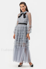 Maddison Polka Stylish Dot Maxi Dress