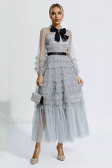 Maddison Polka Stylish Dot Maxi Dress