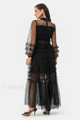 Maddison Polka Stylish Dot Maxi Dress