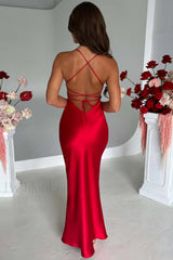Malika Elegant Maxi Dress S / Red