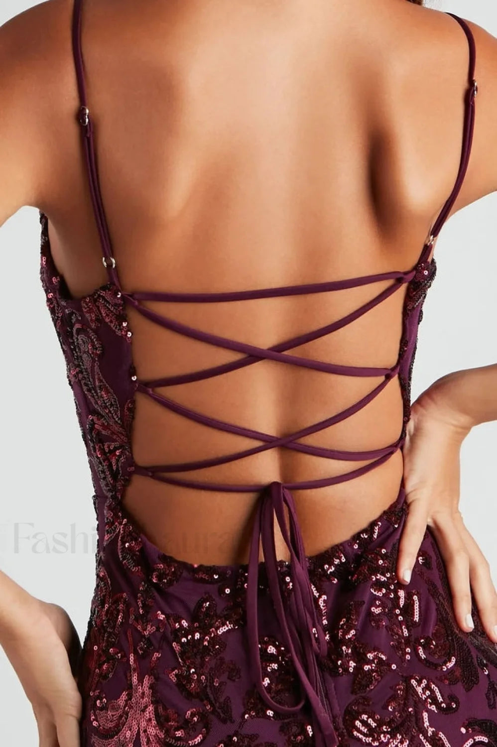 Marie Cowl Neck Charming Sequin Mini Dress