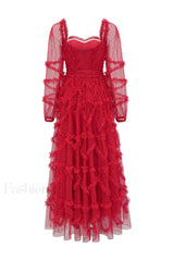 Maryam Sweetheart Stylish Belted Maxi Dress