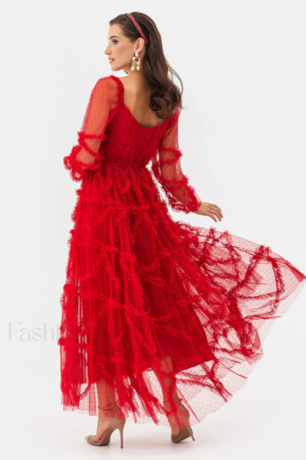 Maryam Sweetheart Stylish Belted Maxi Dress