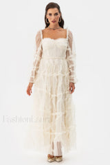 Maryam Sweetheart Stylish Belted Maxi Dress