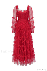 Maryam Sweetheart Stylish Belted Maxi Dress