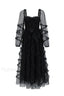Maryam Sweetheart Stylish Belted Maxi Dress S / Black