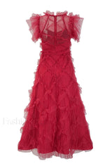 Maxine Floral Embroidery Charming Sleeveless Maxi Dress