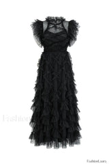 Maxine Floral Embroidery Charming Sleeveless Maxi Dress