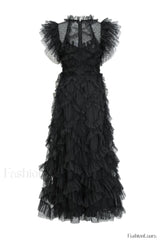 Maxine Floral Embroidery Charming Sleeveless Maxi Dress