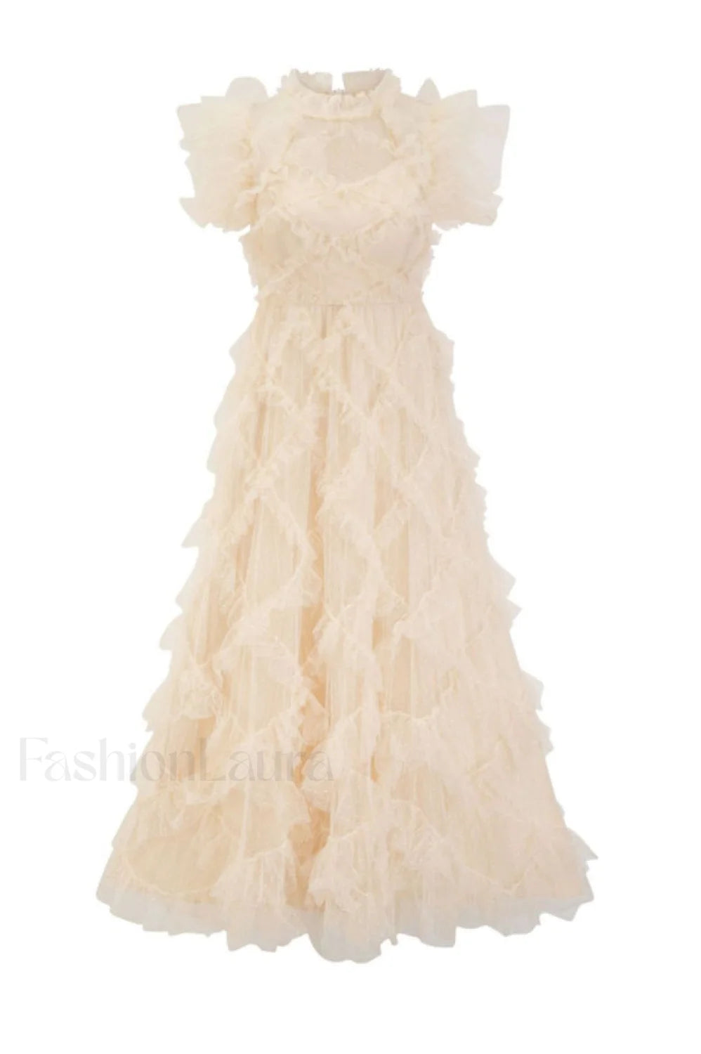 Maxine Floral Embroidery Charming Sleeveless Maxi Dress