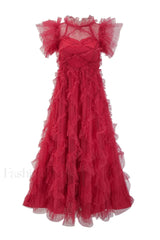 Maxine Floral Embroidery Charming Sleeveless Maxi Dress