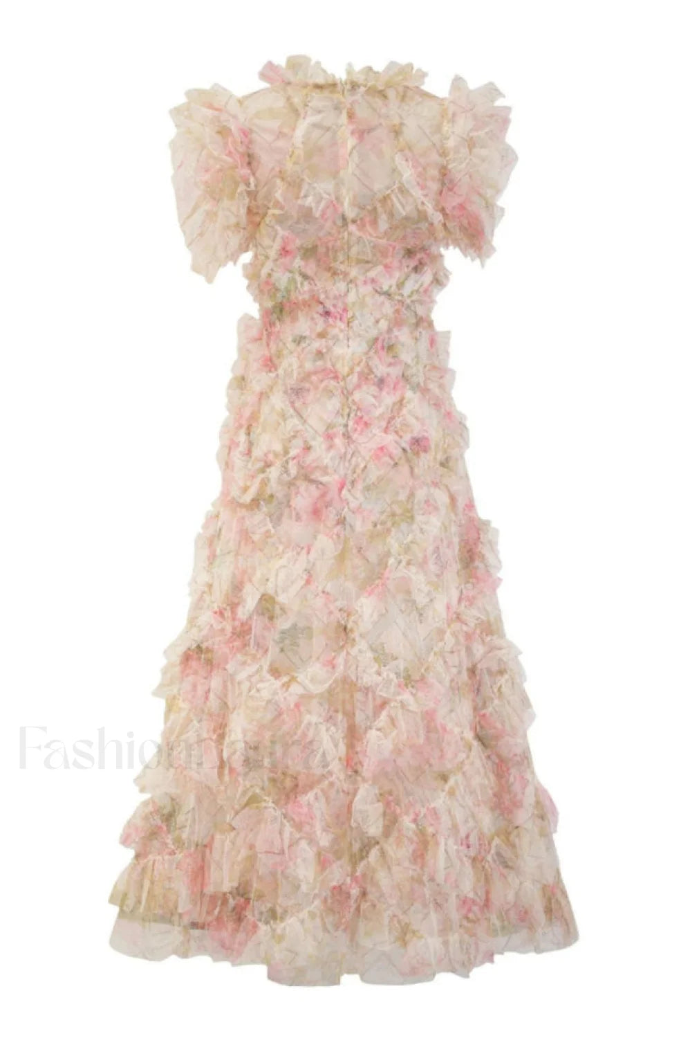 Maxine Floral Embroidery Charming Sleeveless Maxi Dress