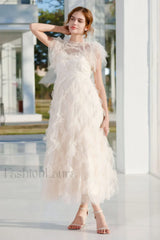 Maxine Floral Embroidery Charming Sleeveless Maxi Dress