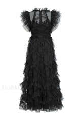 Maxine Floral Embroidery Charming Sleeveless Maxi Dress