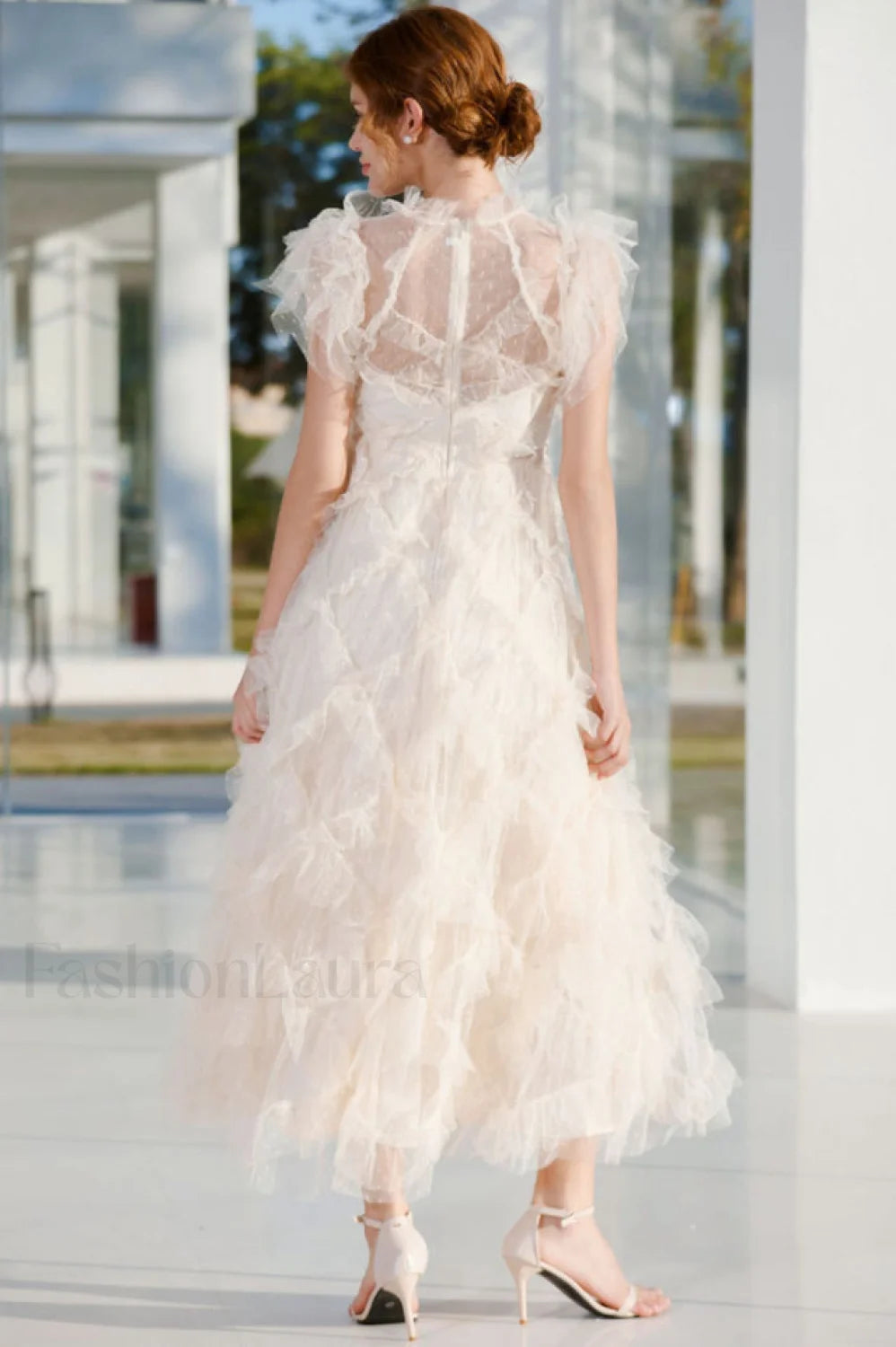 Maxine Floral Embroidery Charming Sleeveless Maxi Dress