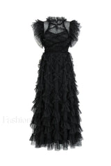 Maxine Floral Embroidery Charming Sleeveless Maxi Dress