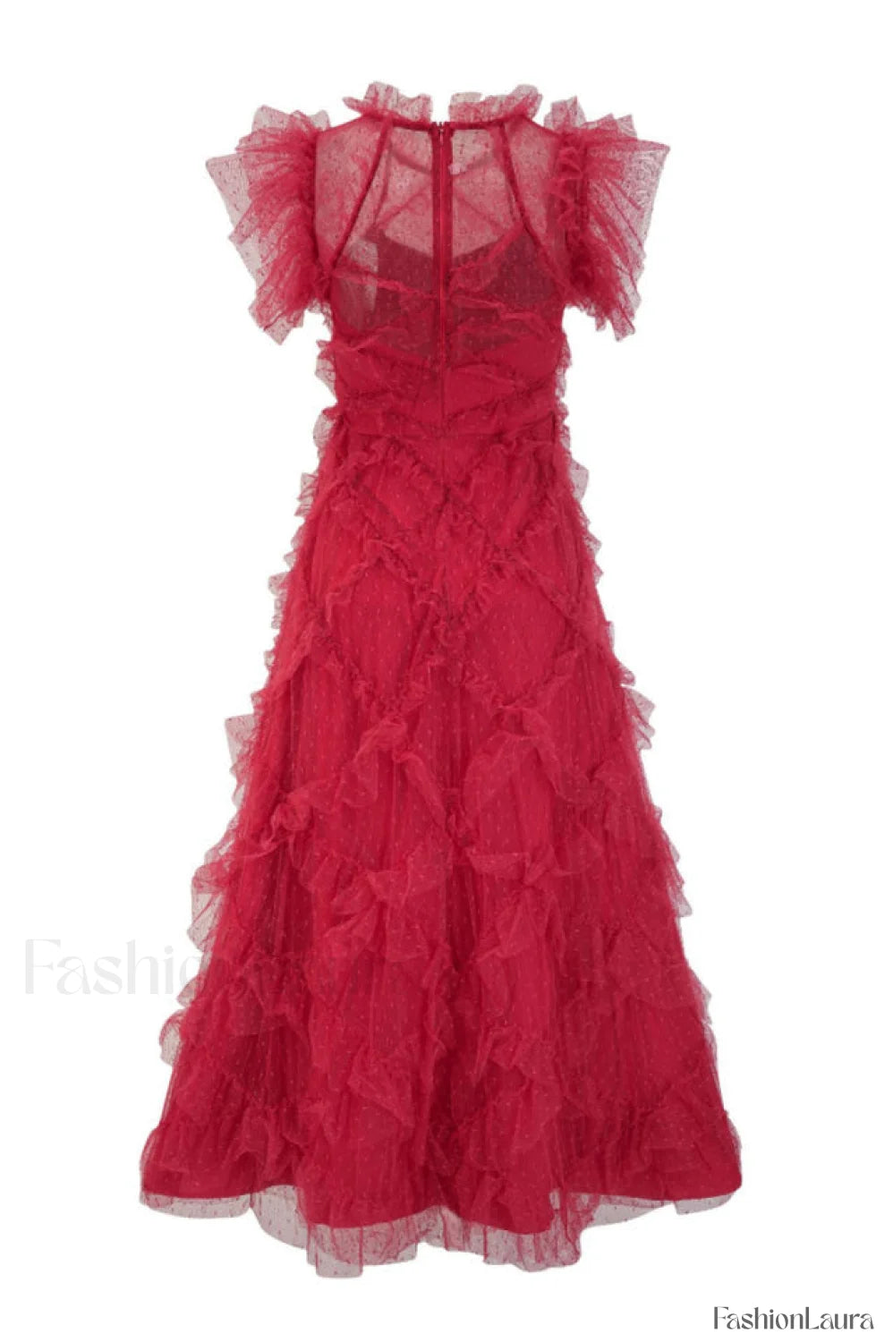 Maxine Floral Embroidery Charming Sleeveless Maxi Dress