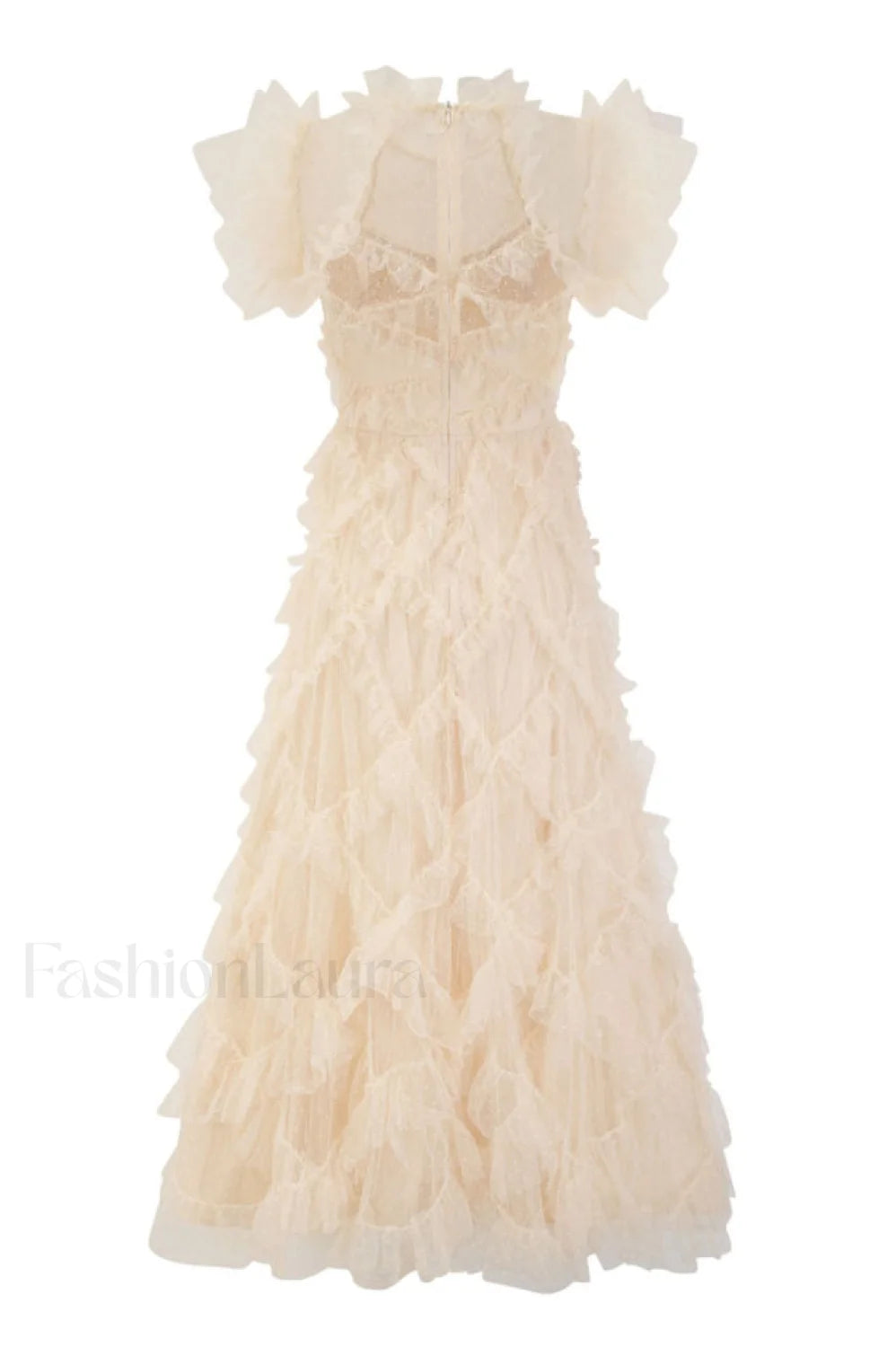 Maxine Floral Embroidery Charming Sleeveless Maxi Dress