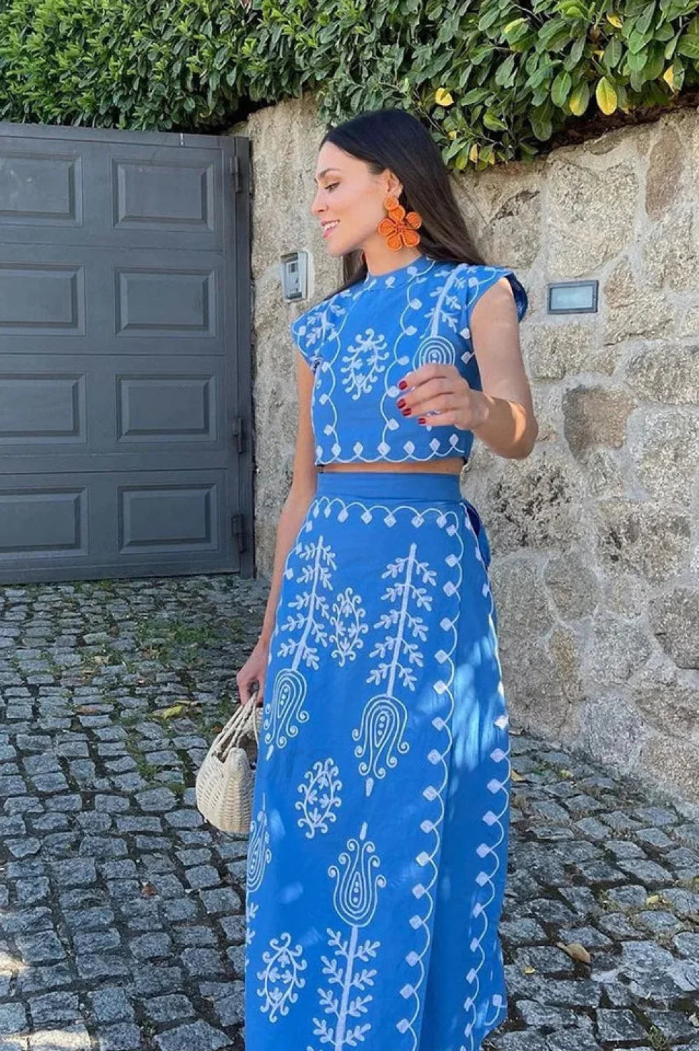 Melissa Top Stylish & Skirt Set