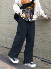 Men’s Basic Wash Skate Fit Jeans loose jeans