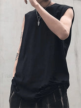 Men’s Distressed Vest Black / S Tops&Tees