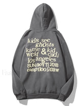 Men’s Graffiti Letter Print Hoodie Gray / S Sweatshirts & Hoodies L