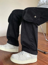 Men’s Vintage Straight Leg Corduroy Cargo Pants Cargo Pants